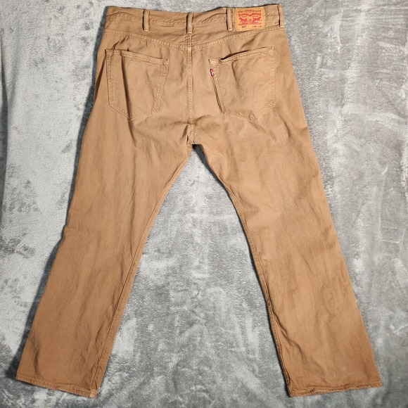 Levi's 501XX Jeans Men's 40X30 Tan‎ Beige Khaki Original Fit Button Fly Cotton - Picture 10 of 13